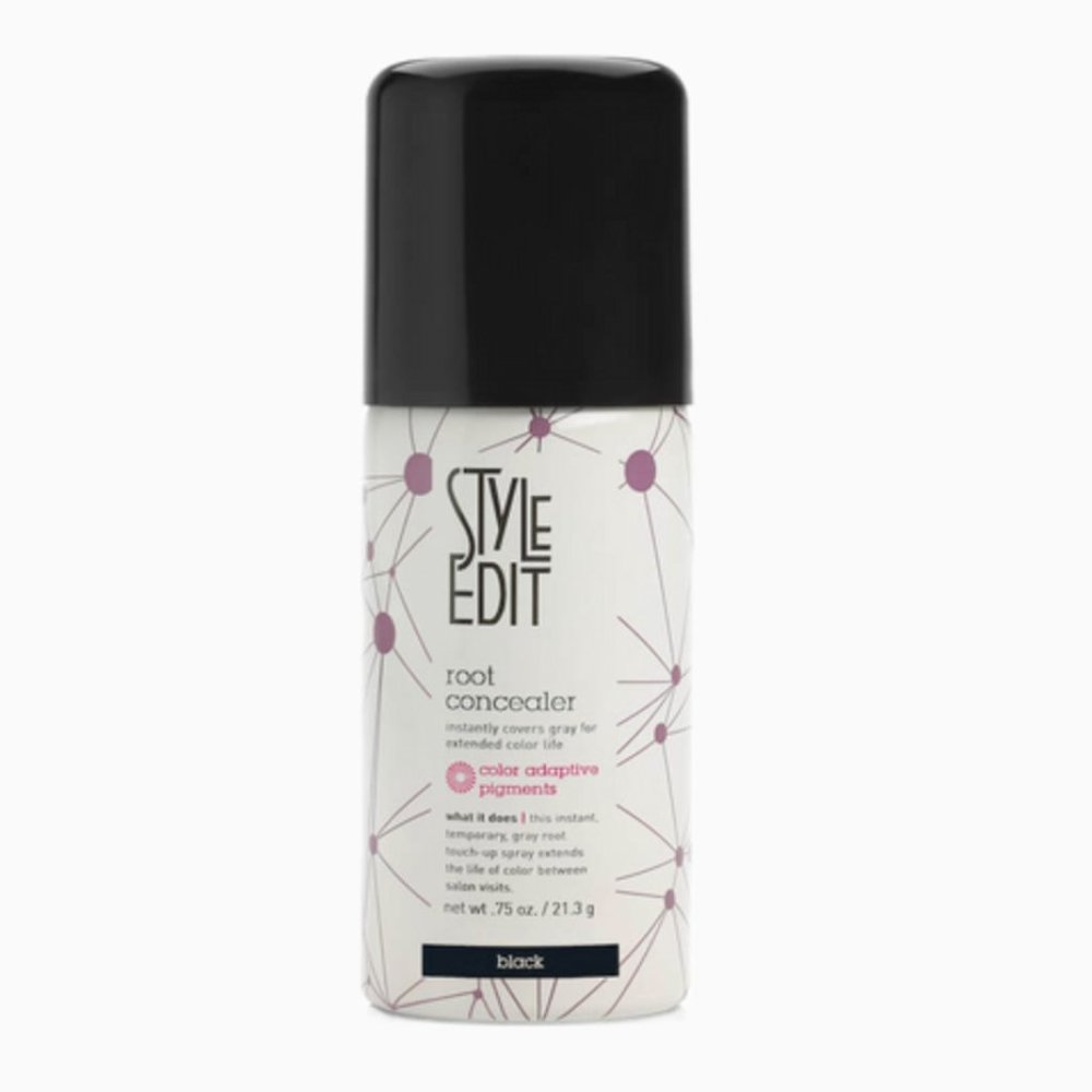 STYLE EDIT BLACK ROOT CONCEALER TOUCH-UP SPRAY - COVERS GRAY HAIR